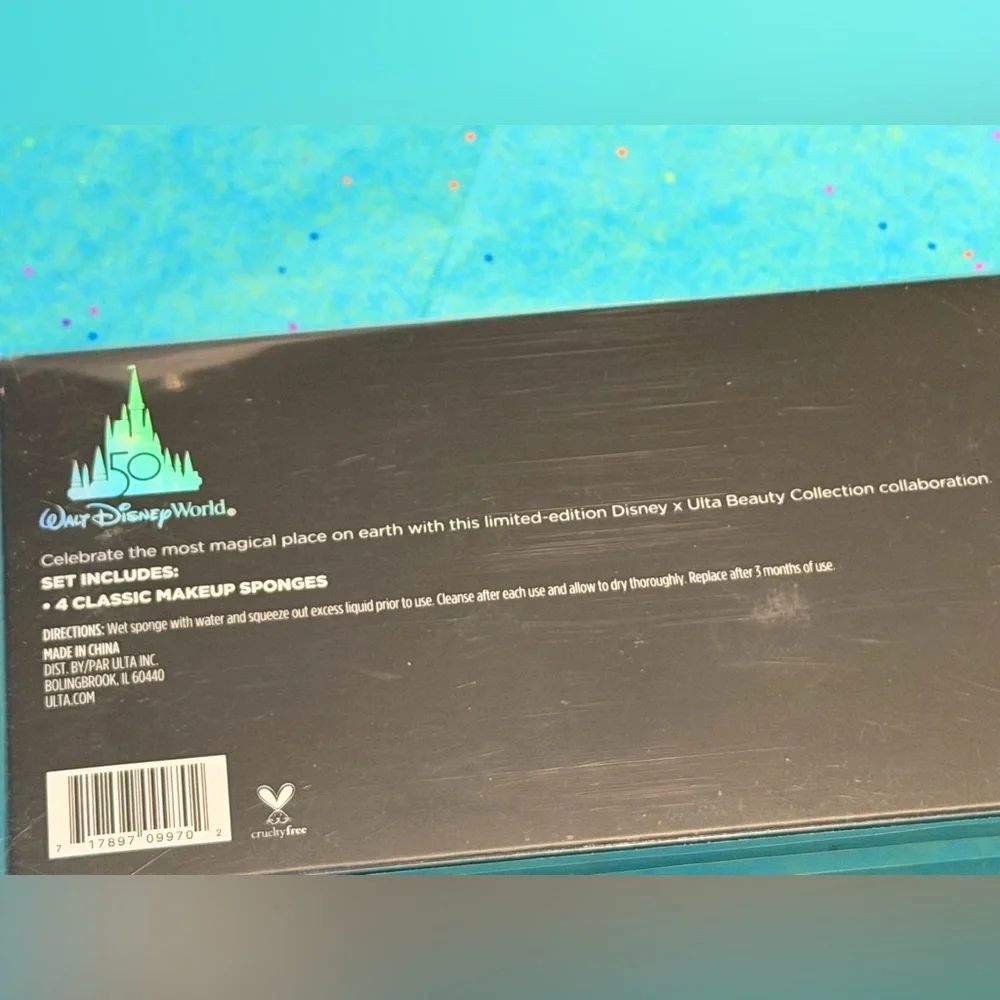 Disney Parks Limited Edition Makeup Sponge Set Four Piece New NRFB